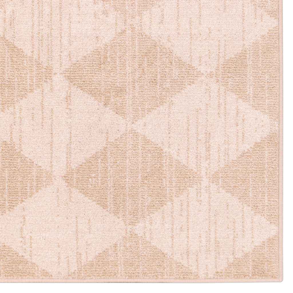 Beige Geometric Area Rug O4442