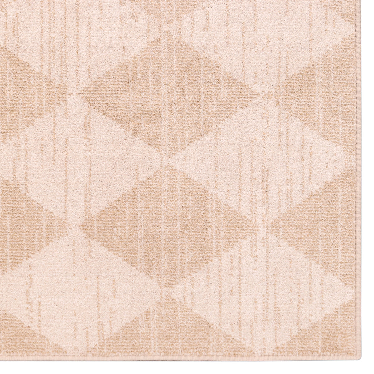 Beige Geometric Area Rug O4442