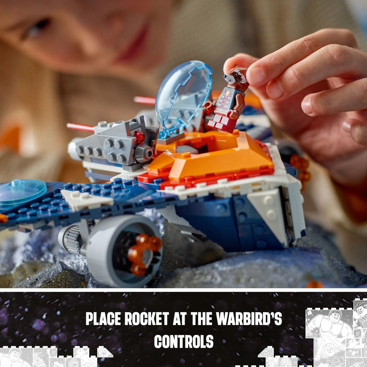 Buildable Super Hero Spaceship Toy I3261