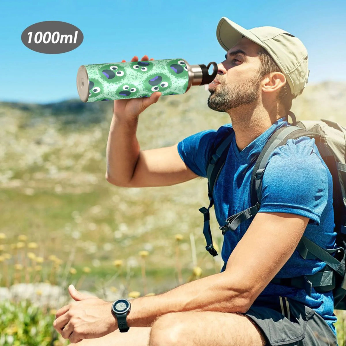 Stainless Steel Insulated Water Bottle with Straw Lid H55979