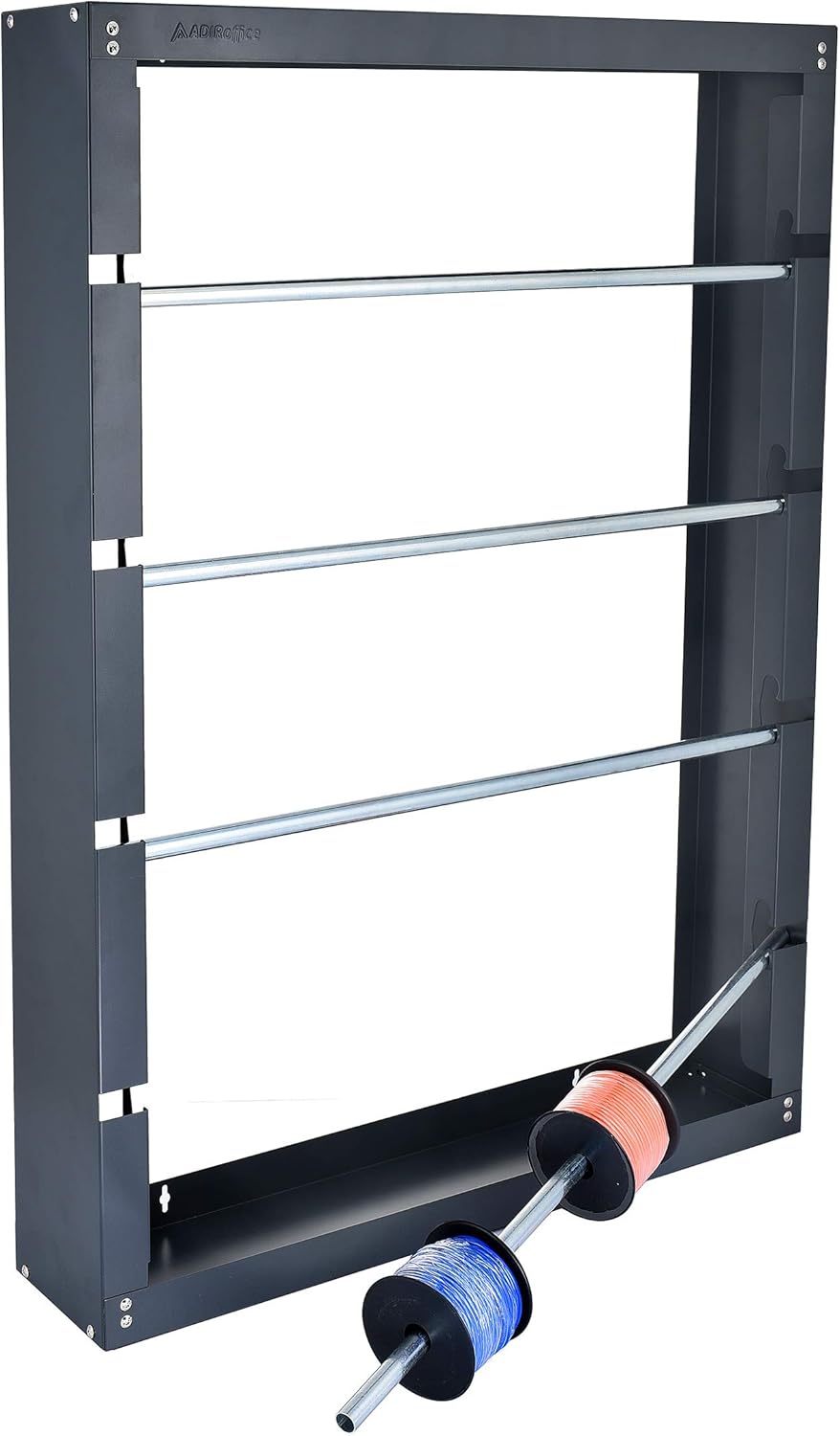Wire Spool Rack, 4 Rods, Grey U4608