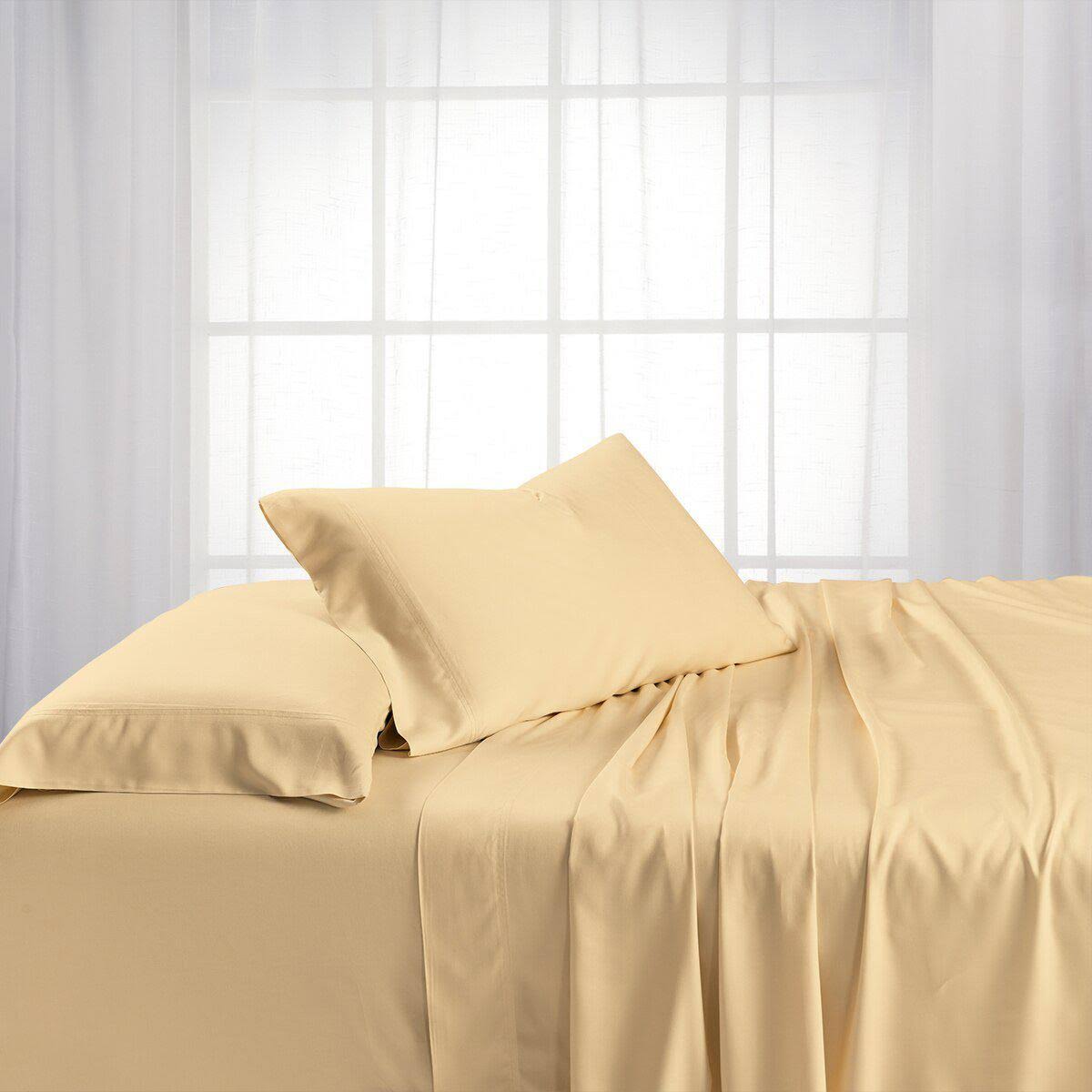 Split King Bamboo Bed Sheets with Deep Pockets S9019