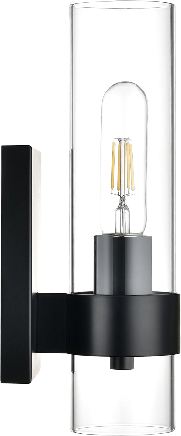 Black Glass Wall Sconce Z8092