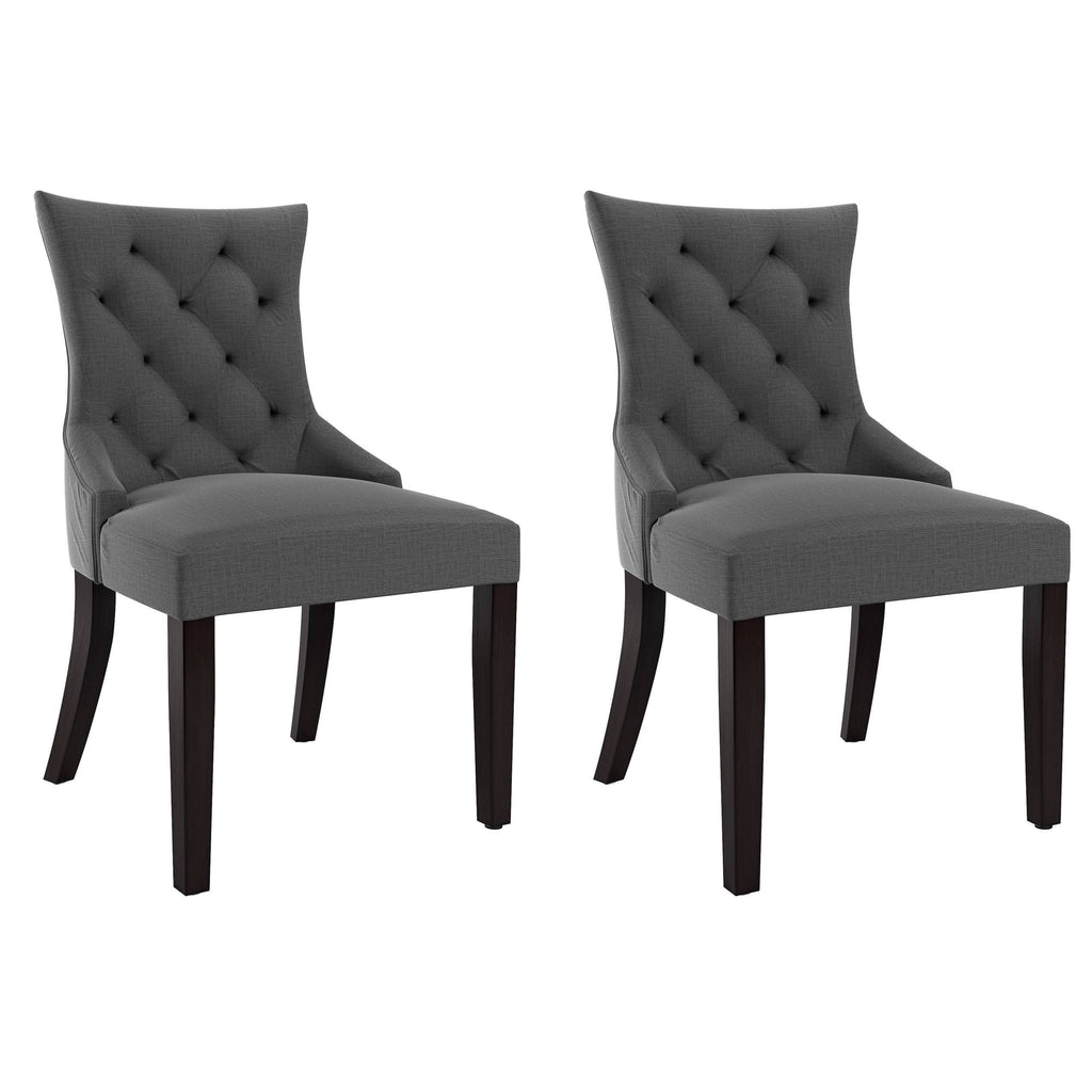 Beige Fabric Accent Chair (Set of 2) H40810