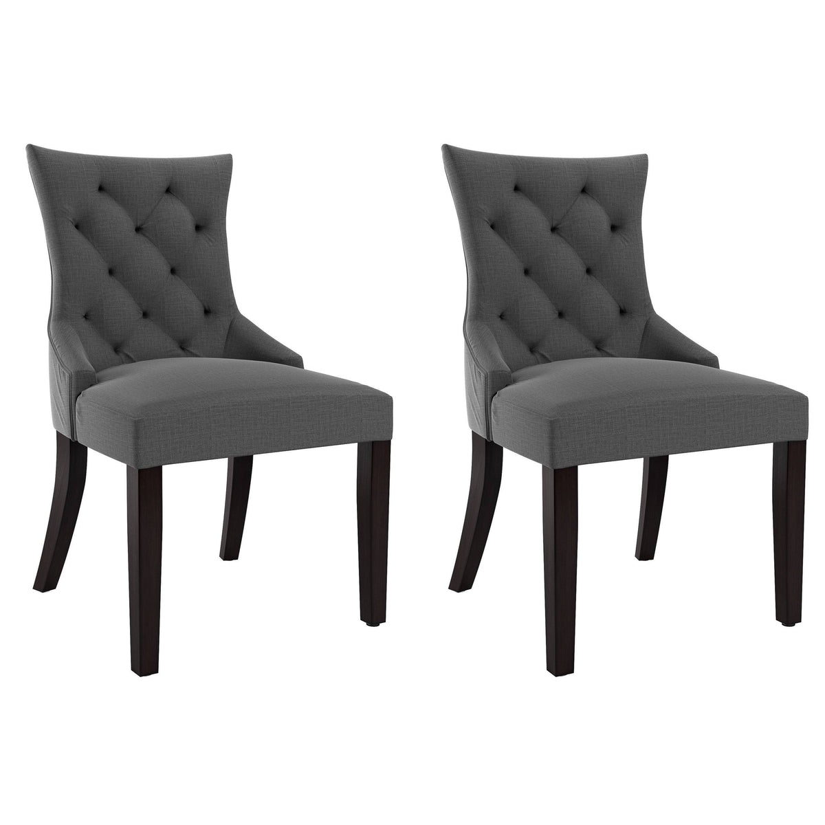Beige Fabric Accent Chair (Set of 2) H40810