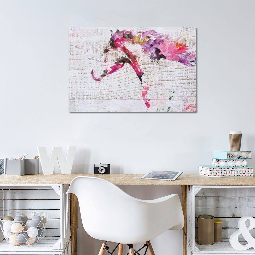 Running Boho Horse Print Canvas Art L558565