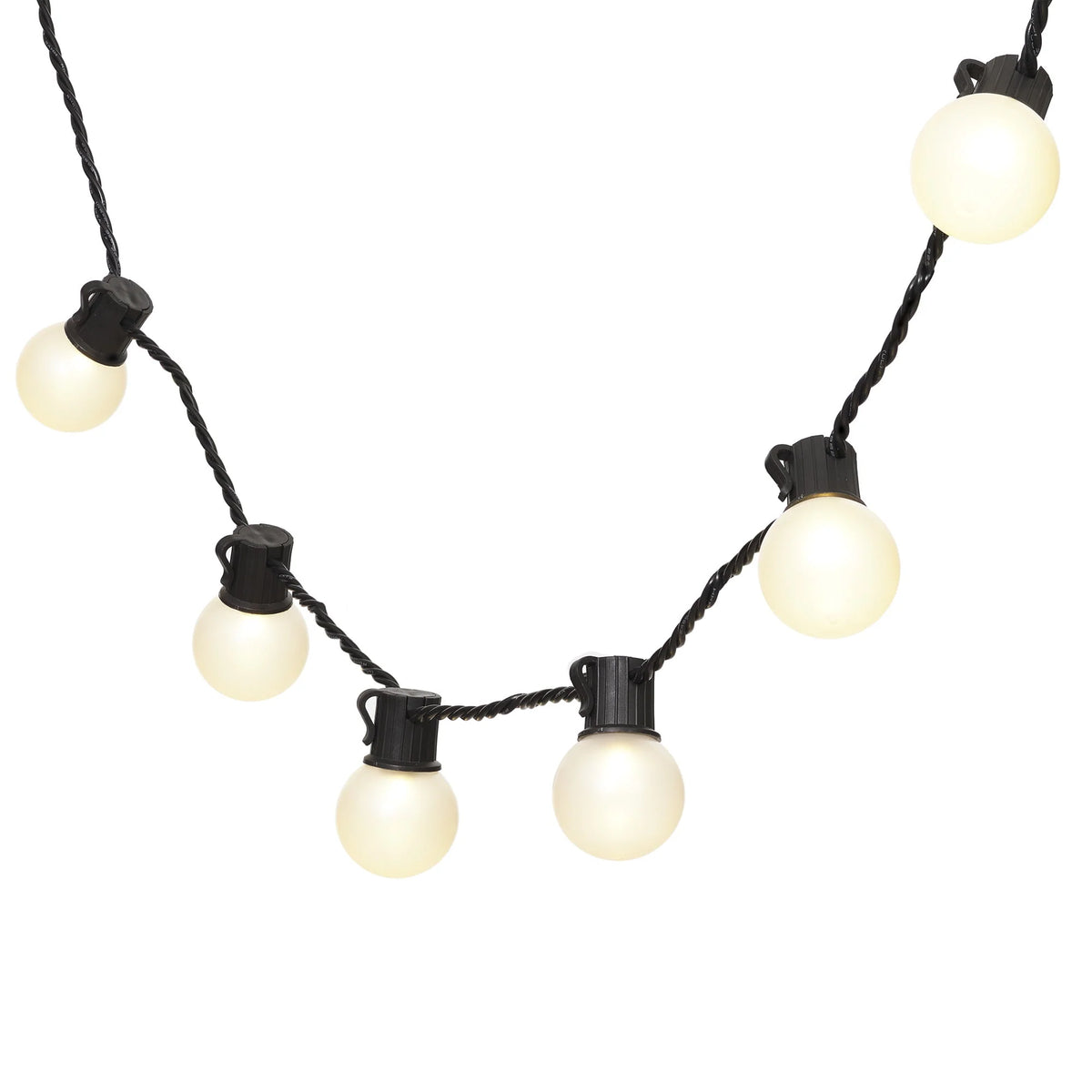 20-Count LED Frosted Globe Outdoor String Lights X5549
