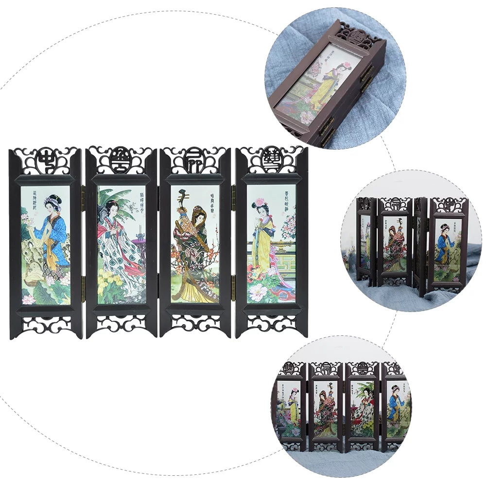 Folding Small Screen Room Divider W15231