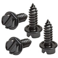 Rustproof Stainless Steel License Plate Screws 4-Pack Black N7704