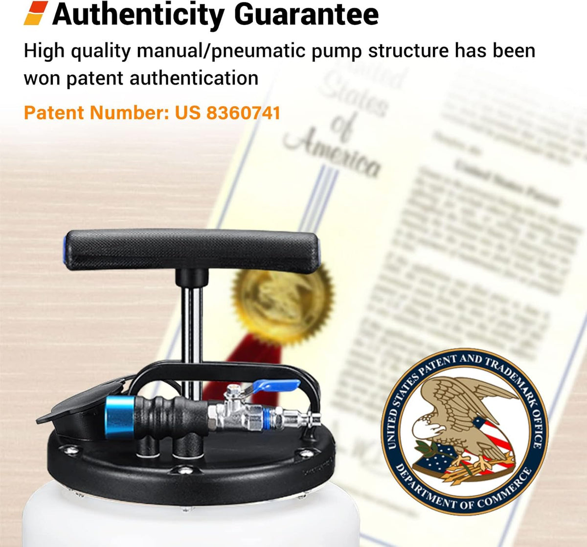 15L Pneumatic/Manual Oil Extractor Pump Q634