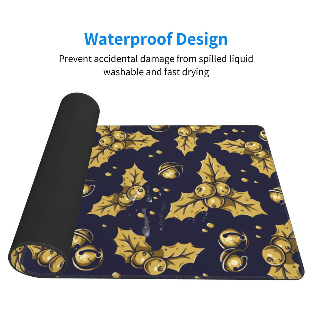 Yellow Bells Prints Non-Slip Gaming Mouse Pad, 15.8"x29.5" K37296