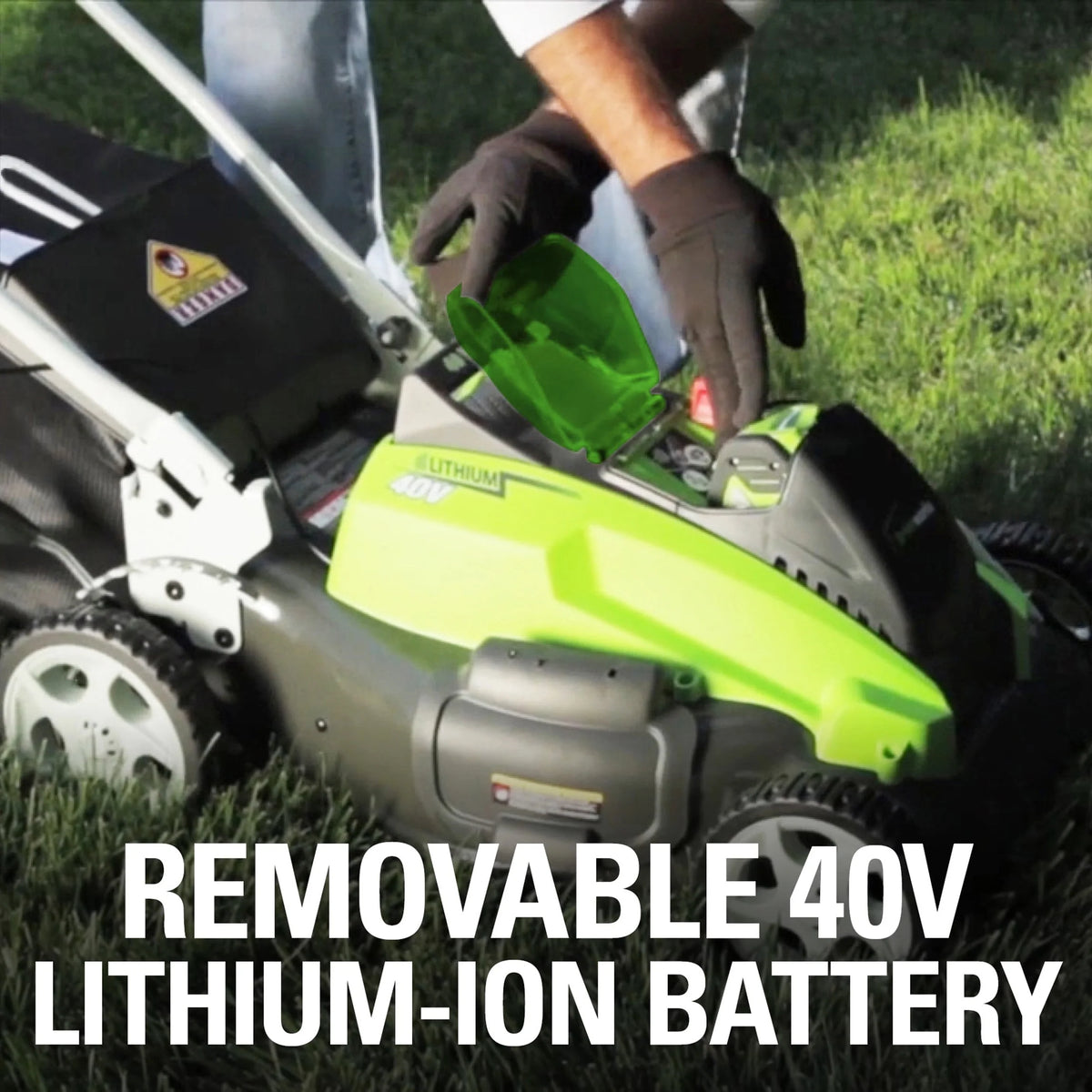 40V 19 Brushless Walk-Behind Lawn Mower with Battery & Charger I120978