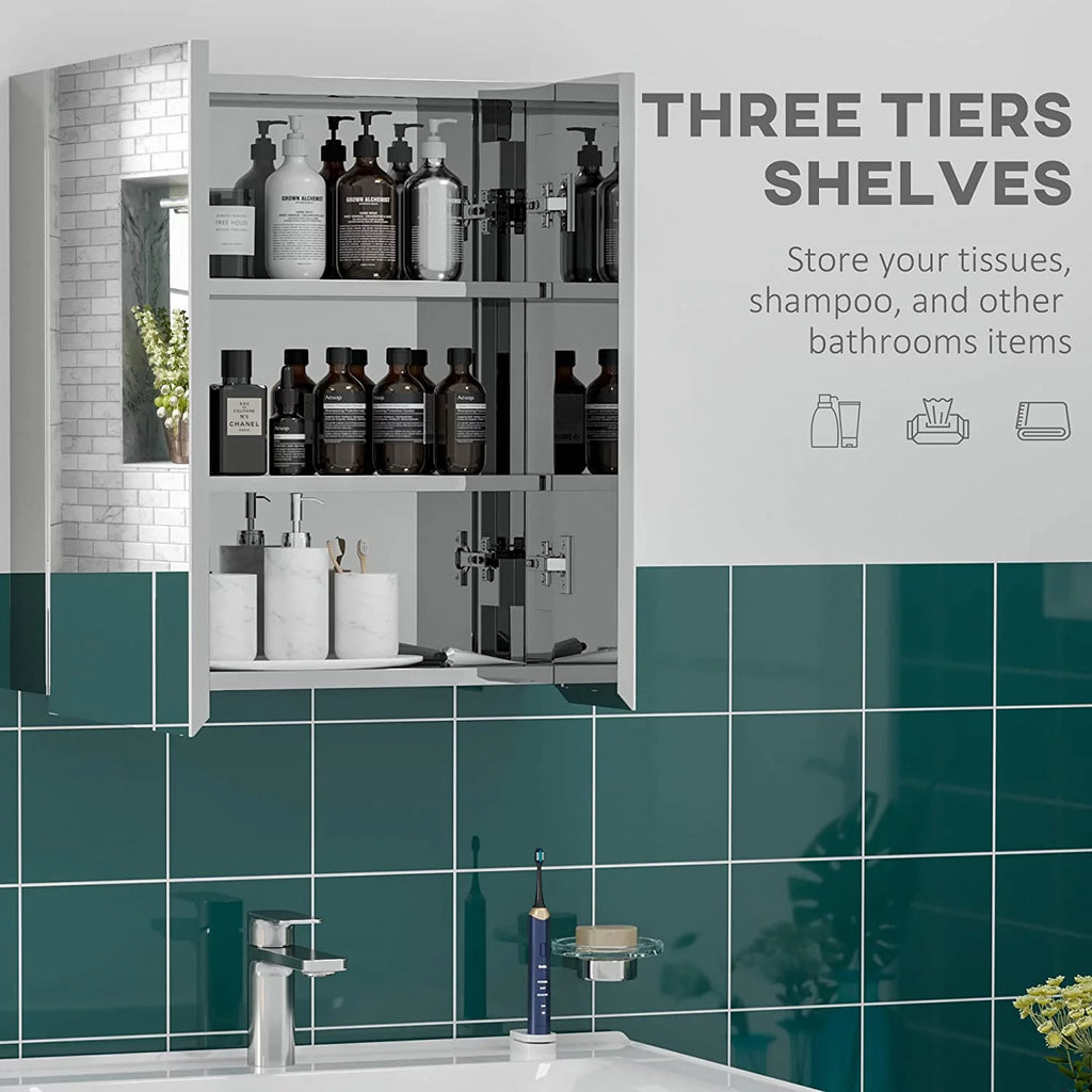 Wall Mounted Medicine Cabinet with Mirror B4517
