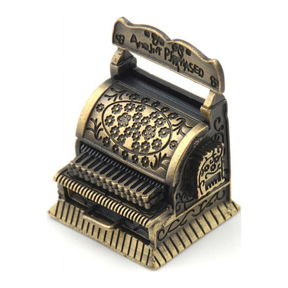 Vintage Metal Cash Register Dollhouse Miniature Furniture Q310316
