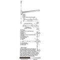 Surface Rod Panic Exit Device 48x22 Satin Aluminum B687862