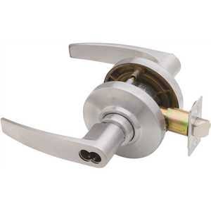Satin Chrome Storeroom Small Format Lock with Latch and Strike J771428