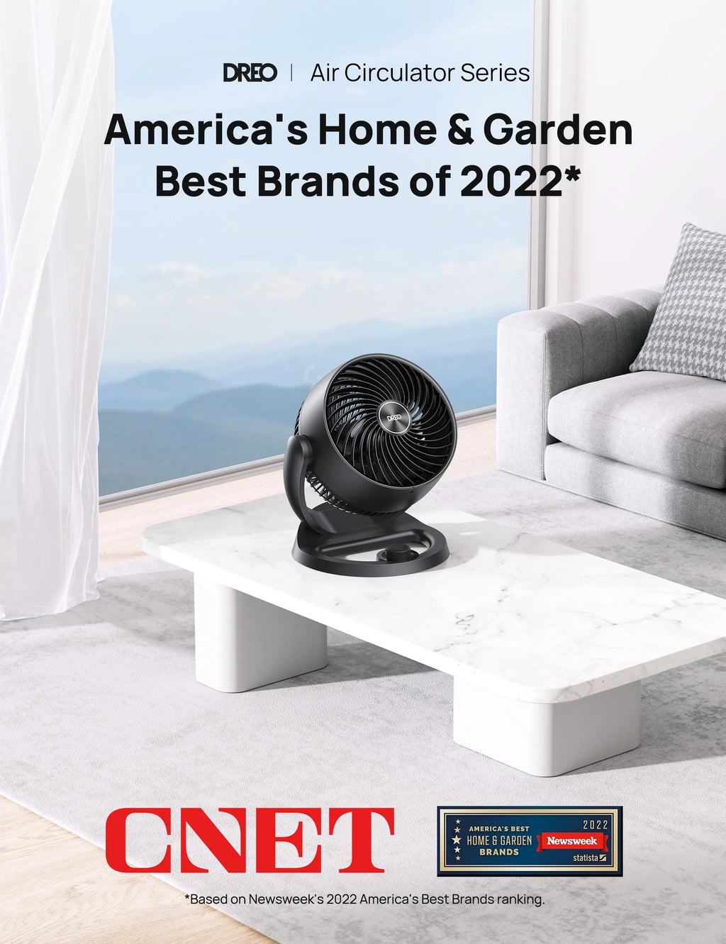 Desk Fan 70ft Airflow 3 Speeds B535