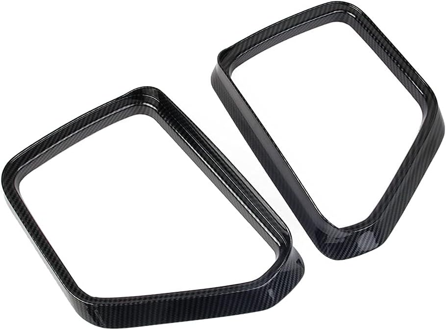 Carbon Fiber Side Door Mirror Visor Molding Trim Accessories Y2373