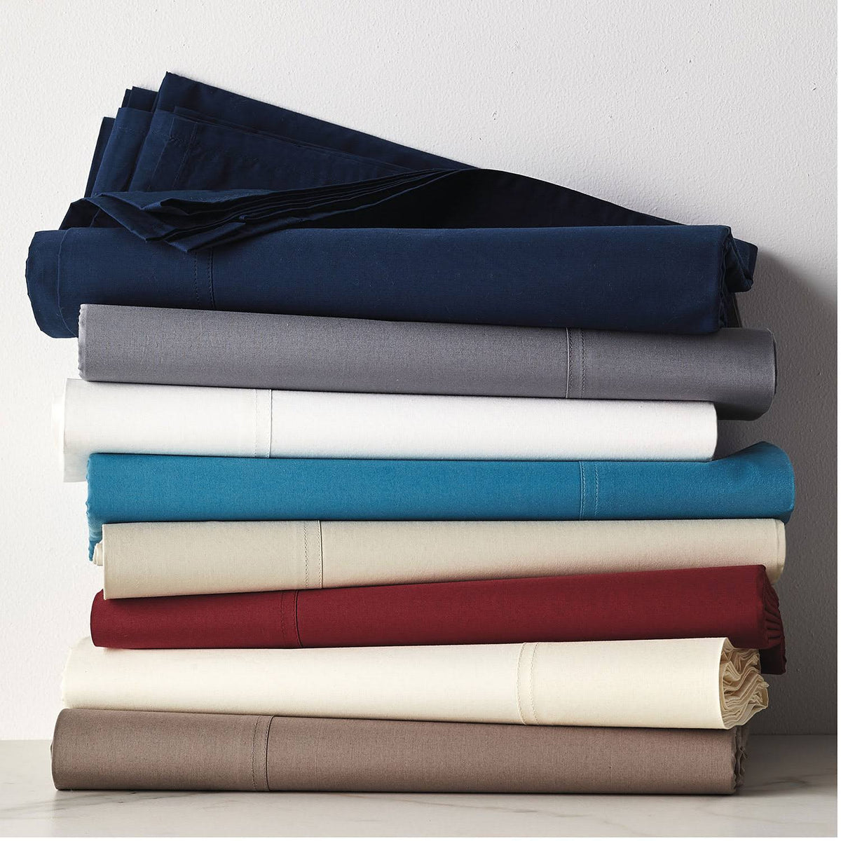 Twin Supima Cotton Percale Flat Sheet P44149