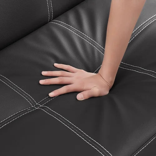 Black Velvet Convertible Sofa Bed V33578